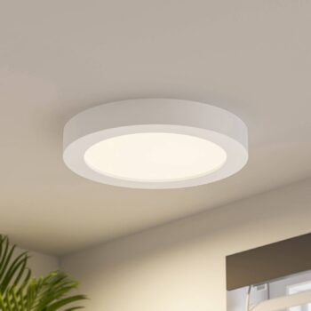 Prios LED stropné svietidlo Edwina, biele, 25 cm, sada 10 ks
