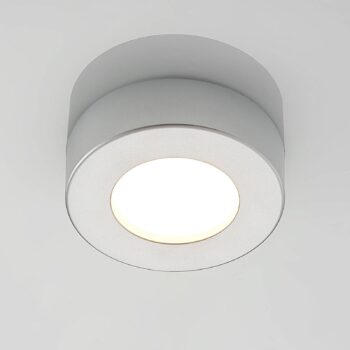Prios LED stropné svietidlo Edwina, strieborné, 12 cm, CCT, IP44