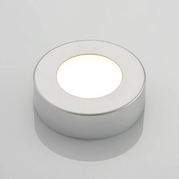 Prios LED stropné svietidlo Edwina, strieborné, 12 cm, sada 10 ks