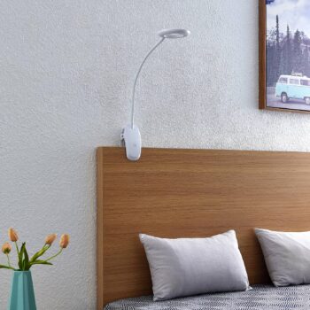 Prios LED svietidlo Harumi, biele, nabíjateľná batéria, USB, výška 51 cm