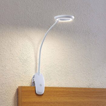 Prios LED svietidlo Harumi, biele, nabíjateľná batéria, USB, výška 51 cm