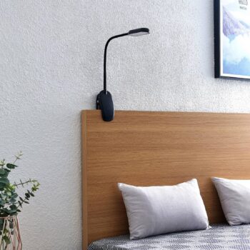 Prios LED svietidlo Najari, čierne, dobíjacia batéria, USB, 51 cm
