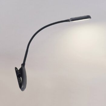 Prios LED svietidlo Najari, čierne, dobíjacia batéria, USB, 51 cm