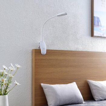 Prios LED svietidlo Najari, výška 51 cm, biele, dobíjacia batéria, USB
