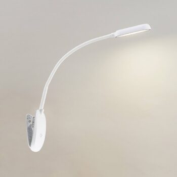 Prios LED svietidlo Najari, výška 51 cm, biele, dobíjacia batéria, USB