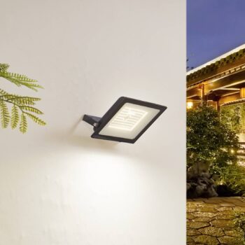 Prios LED vonkajší reflektor Maikel, 100W, 8000lm, kov