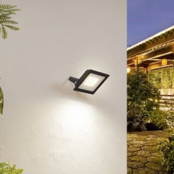 Prios LED vonkajší reflektor Maikel, 50W, 4000lm, kov