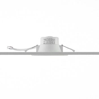 Prios LED vstavané bodové svietidlo Rida, biele. Ø 12 cm, CCT, IP44