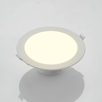 Prios LED vstavané bodové svietidlo Rida, biele. Ø 23 cm, 30 W, CCT, IP44