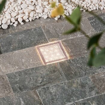 Prios LED vstavané podlahové svietidlo Ewgenie, 10 cm, transparentné