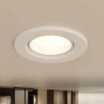 Prios LED vstavané svetlo Shima, biele, 7 W, 3000K, stmievateľné