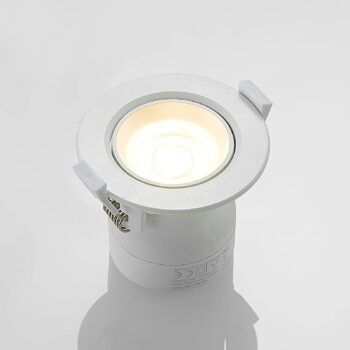 Prios LED vstavané svetlo Shima, biele, 7 W, 3000K, stmievateľné