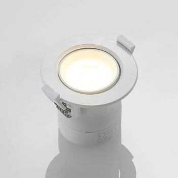 Prios LED vstavané svetlo Shimar, biele, 9 W, 3000K, stmievateľné
