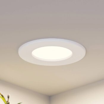 Prios LED vstavané svietidlo Cadance, biele, 12 cm, sada 2 ks, CCT