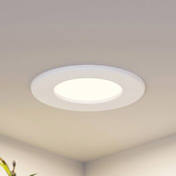 Prios LED vstavané svietidlo Cadance, biele, 12 cm, sada 3 ks, CCT
