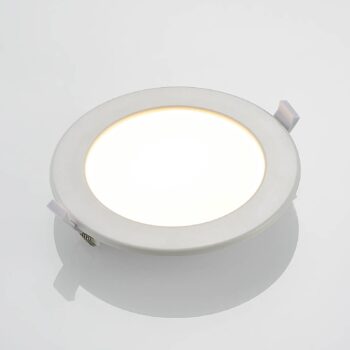 Prios LED vstavané svietidlo Cadance, biele, 17 cm, CCT, IP44