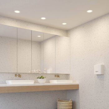 Prios LED vstavané svietidlo Cadance, biele, 17 cm, sada 3 ks, CCT