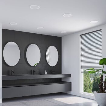 Prios LED vstavané svietidlo Cadance, biele, 22 cm, CCT, IP44