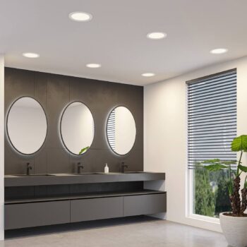 Prios LED vstavané svietidlo Cadance, biele, 22 cm, sada 10 ks, CCT