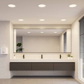 Prios LED vstavané svietidlo Cadance, biele, 24 cm, sada 10 ks, CCT