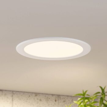 Prios LED vstavané svietidlo Cadance, biele, 24 cm, sada 3 ks, CCT