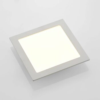 Prios LED vstavané svietidlo Helina, biele, 22 cm, 18 W, stmievateľné