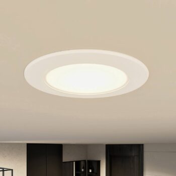 Prios LED vstavané svietidlo Rida, sada 10 ks, biela, 12 cm, CCT, IP44