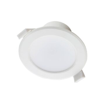 Prios LED vstavané svietidlo Rida, sada 10 kusov, biela, 15 cm, CCT, IP44