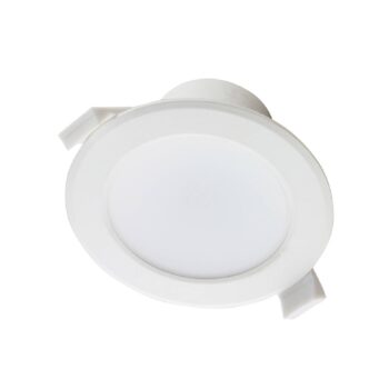 Prios LED vstavané svietidlo Rida, sada 3 kusov, biela, 10 cm, CCT, IP44