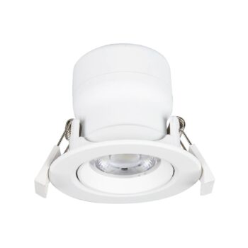 Prios LED vstavané svietidlo Shima, biele, 7W, 3000K, 3 jednotky,