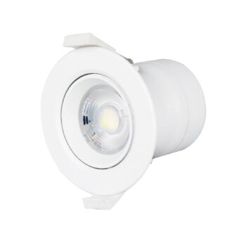Prios LED vstavané svietidlo Shima, biele, 7W, 3000K, 3 jednotky,