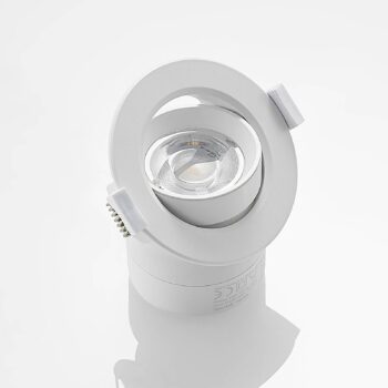 Prios LED vstavané svietidlo Shima, biele, 9W, 3000K, 2 jednotky,