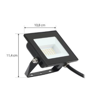 Prios Maikel LED vonkajší reflektor, 20W, 1500lm, kov