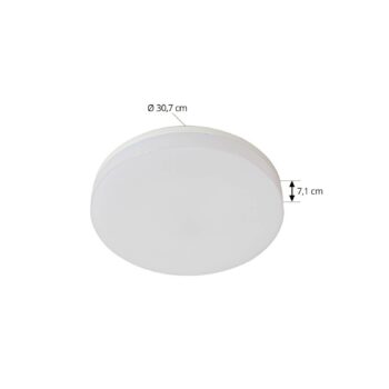 Prios Wynion LED stropné svietidlo CCT DIP switch 30cm