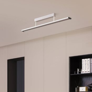 Prios Yuela LED svetlo, DALI, 100 cm, strieborná