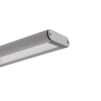 Prios Zyair LED kancelárske závesné svetlo strieborné DALI