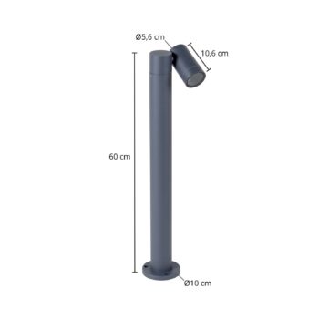 Prios cestné svetlo Tulimar, 1 svetlo, 60 cm, kov, IP65