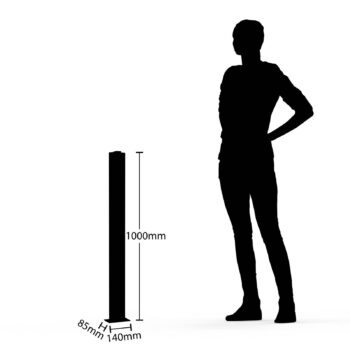 Projektor Lucande Virgalia LED, detektor pohybu, 100 cm, IP54