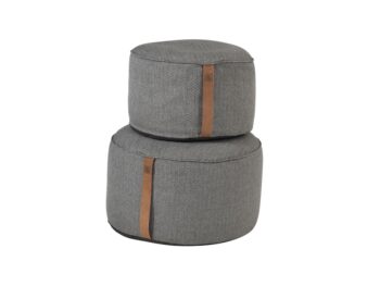 Puff taburetka antracitová 58 cm
