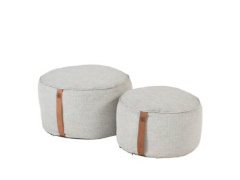 Puff taburetka sivá 72 cm