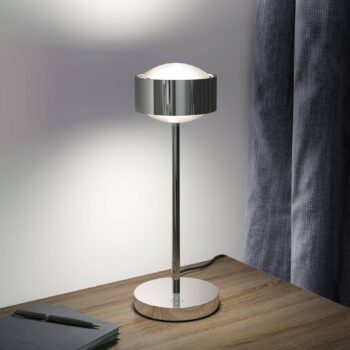 Puk! 120 Eye Table LED, šošovka matná, chróm