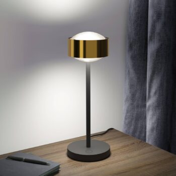 Puk! 120 Eye Table LED šošovky matné mosadz/čierna