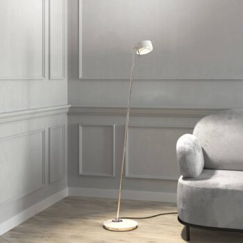 Puk! 120 Floor LED šošovky číre/matné, biela matná