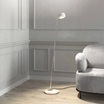 Puk! 120 Floor LED šošovky číre/matné, biela matná