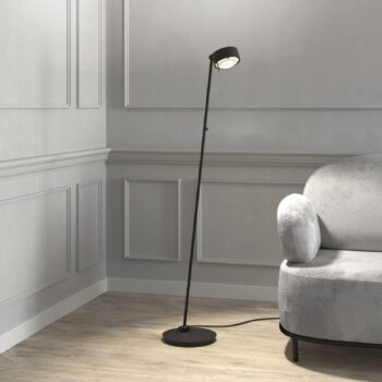 Puk! 120 Floor LED šošovky číre/matné čierna matná