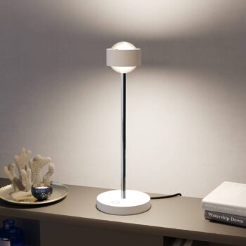 Puk! 80 Eye Table LED matná, biela matná/chróm