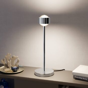 Puk! 80 Eye Table LED, šošovka matná, chróm