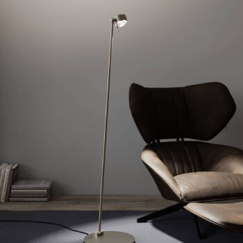 Puk! 80 Floor LED šošovky číre/matné, nikel matná
