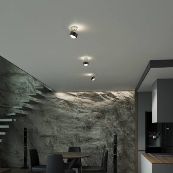 Puk! 80 Turn up/downlight matná hnedá/chróm