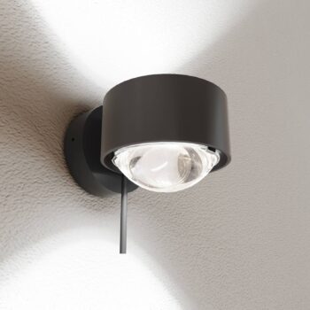 Puk! 80 Wall LED svetlá číra antracitová matná